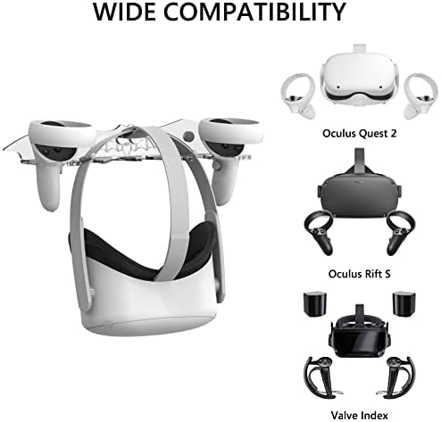 Geekia VR Zidni nosač kompatibilan sa Meta / Oculus Quest Pro / Quest 2 / Indeks ventila / HTC Vive / PlayStation