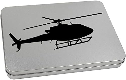 Azeeda 'Helicopter Silhouette' Metalna Kutija Za Kancelarijski Materijal / Kutija Za Odlaganje
