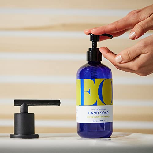 Eo tečni sapun za ruke, 12 unca, limun i eukaliptus, organsko nježno sredstvo za čišćenje na biljnoj bazi