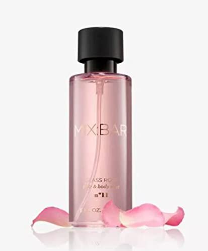 MIX BAR Glass Rose Hair & tijelo Mist 5 Fl oz! Mješavina maline, bergamota, ruže, božura i jantara! Sprej