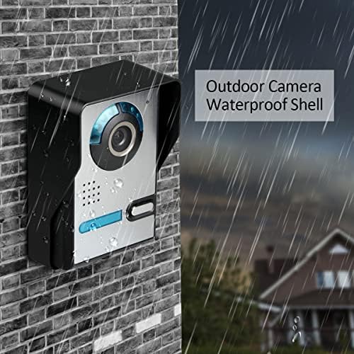 Gamwater žičani Video interfon sistem，Video Doorbell portafon sistem podrška za otključavanje, nadzor, dvosmjerni