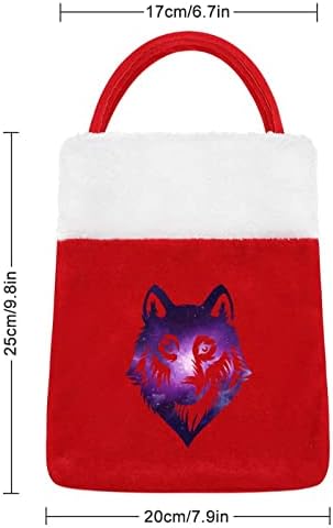 Galaxy Wolf Torbe Novogodišnja svečana torbica Xmas Sack za odmor za odmor