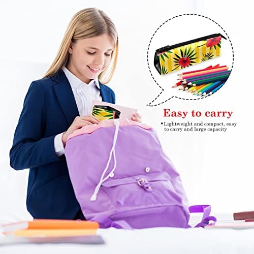 LAIYUHUA Prijenosna elegantna torba za olovke PU kožna torbica kompaktna torba sa zatvaračem torbica za