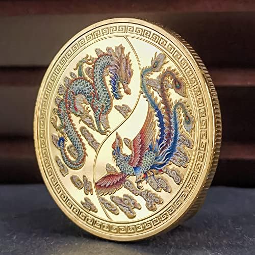 Kineski Loong Phoenix donosi povoljan i prosperitet sretni novčić - alat za grebanje lutrijskih karata
