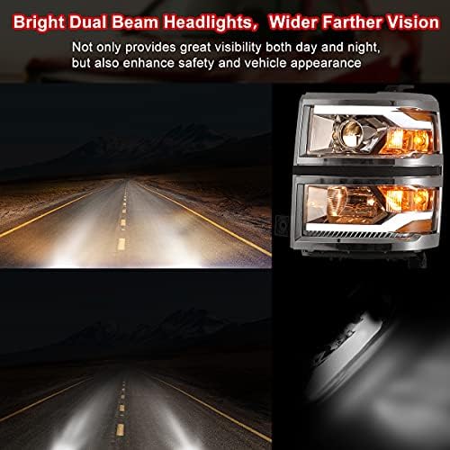 Nixon offroad sklop farova za 2014-2015 Chevy Silverado 1500, projektor za duga kratka svjetla par za montažu