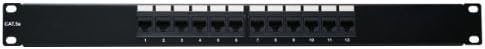 ACL 1 jedinica 12 Port Horizontal 110 Tip 568A i 568B kompatibilni reclount 12 port CAT5E Patch panel, 1