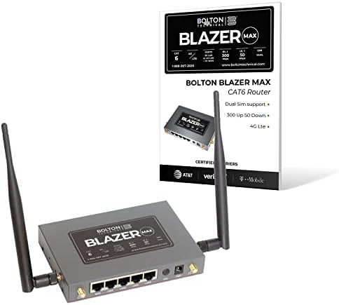 Bolton tehnički Blazer Max / 4G LTE CAT6 WiFi 6 prijenosni mobilni usmjerivač / brzine do 1,2 Gbps za Verizon,