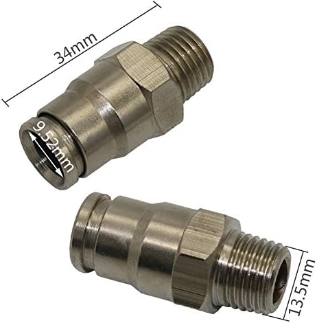 Kammas visoki pritisak 1/4 vanjski navoj do 3/8 slip Lock brzi ravni Bakarni konektori za izlazni prečnik
