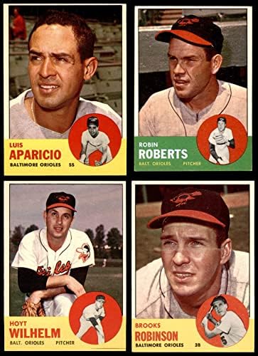 1963. Topps Baltimore Orioles Team Set Baltimore Orioles Ex / MT Orioles