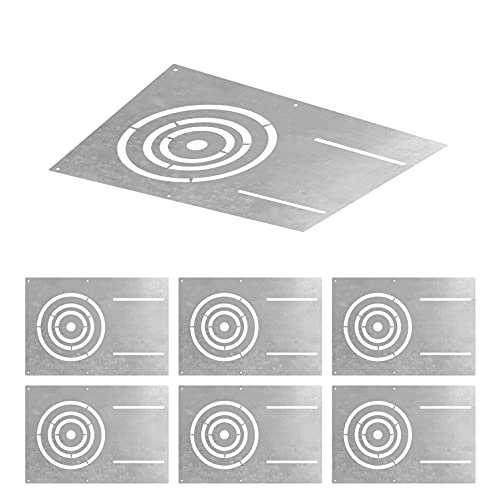 ASD Novogradnja ravna montažna ploča sa simetričnom kvadratnom rupom 3-4-6, 6-pakovanje