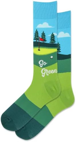 Hot Sox Muška zabava Golf Crew 1 par paket-Cool & amp;Funny novost modni čarape