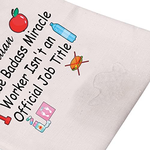 Meikiup dijetetička kozmetička torba Nutricionistička poklon Badass Miracle radnik nije službeni naslov za posao koji je registrovani dieticijski poklon