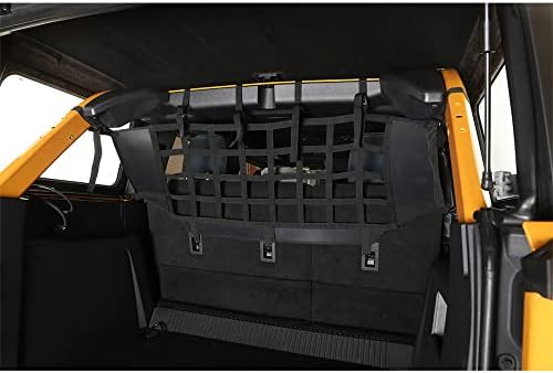 Fit za Ford Bronco 4 vrata 2021-2023 Crni stražnji izolacija prtljažnika Net teretna mreža zadnje sjedište