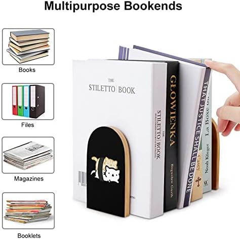 Funny Sushi Cats drvena Bookends moderna dekorativna polica za knjige trendi dizajn čep za knjige za kućni