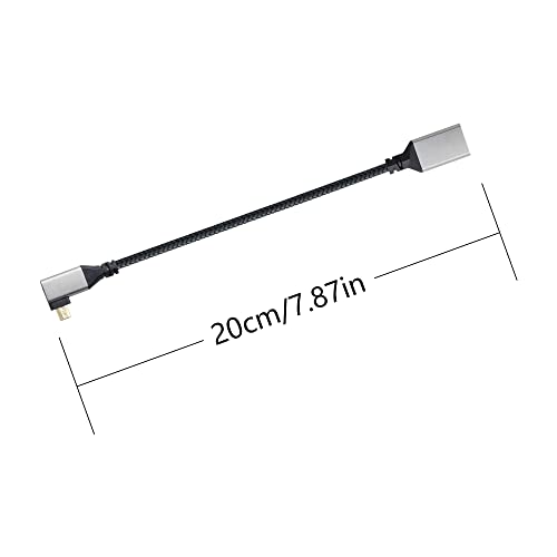 Rieiyoca 4K Micro HDMI kabel za HDMI, Micro HDMI muški do HDMI ženski aluminijski kratki najlonski pleteni
