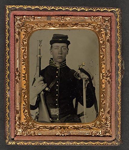HistoricalFindings Foto: Američki Građanski Rat, Neidentifikovani Vojnik, Konjica Unije,Pištolj Udaraljke,