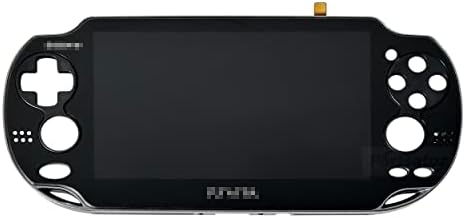 Partsatoz Crni LCD ekran osetljiv na dodir digitalizator stakleni sklop sa okvirom zamena za Playstation