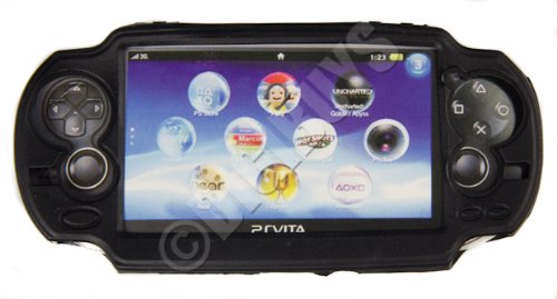 Crni silikonski poklopac za kožu za novu Sony Playstation VITA PSV konzolu
