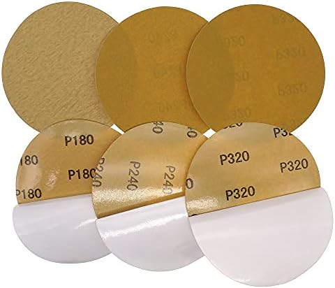 Zsblxhhjd brusni papir Zlatni brusni papir - 5 125 mm kotač Alumina 60 do 1000 Grit Rimple za poliranje