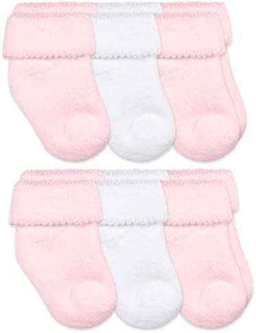 Jefferies Socks baby-djevojke Mekani Terry Turneja manžete 6 paki paketa