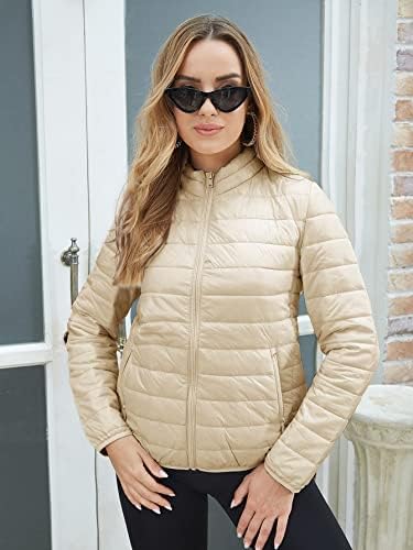 Edwol jakne za žene Ženska jakna Čvrsta zip up zimski kaput jakne