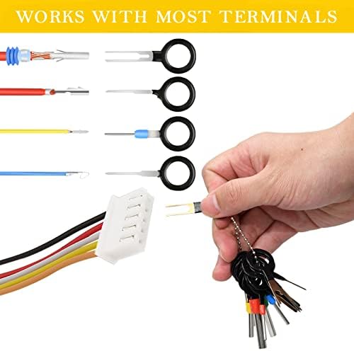 EllaYIDOI Terminal Extractor Removal Tool Kit, 41 komad Komplet alata za uklanjanje igle žičanog konektora