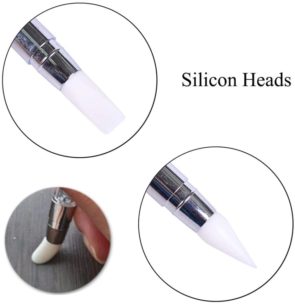 Glitter Picker Pen silikonska Nail Artdoting Brush Handle manikura DIY ukras alat lijep i praktičan