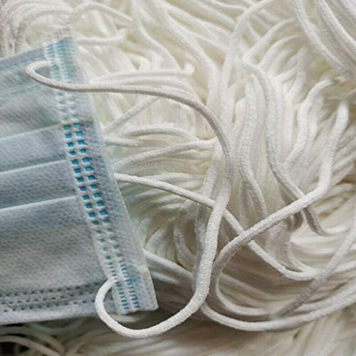 Bijelo 300m dugo elastično uže / elastična traka/elastično uže/gumica / bijela teška elastična pletena elastična