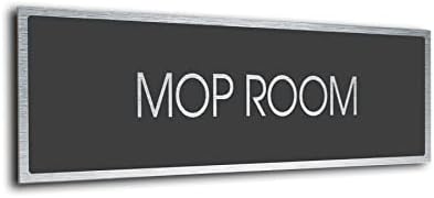 Mop Sobni znak vrata - Moderna potpis vrata od brušenog metala DMD-2210280