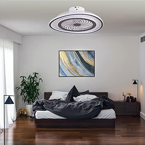 OMGPFR LED zatamnjeni stropni ventilator sa osvetljenjem, aplikacijom i daljinskim upravljačem zatamnjenim