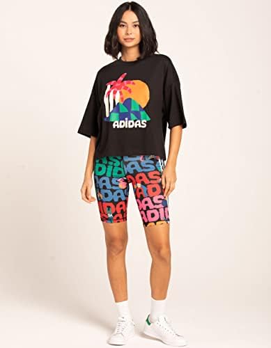 adidas ženska Plus Veličina grafička majica sa 3 pruge