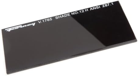 Forney 57012 zamjena sočiva kaljeno staklo, 4-1 / 4 inča-x-2 inča, nijansa-12, crna