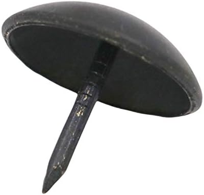 Wuuycoky okrugli nokat velikih 19 mm promjera glave crni paket od 40