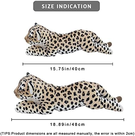 Gisqis Cheetah punjena životinja, 24 Leopard punjeni životinjski gepar punter leopard plišani igračke slatki
