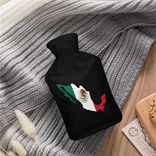 Mapa zastave Meksika vreća za toplu vodu sa kratkim plišanim poklopcem gumene boce za toplu vodu prijenosni