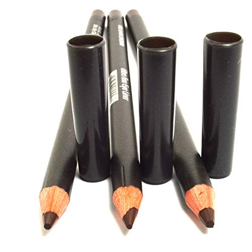 3 kom x Italia Deluxe 1002 tamnosmeđa Ultra Fine eye liner olovka za oči Set za oči + besplatna ZipBag, u punoj veličini