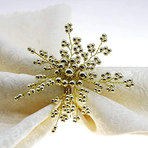 PDGJG Prstenovi salveta set Snowflakeu salvetni držač držača salveta za venčani zabava za večeru
