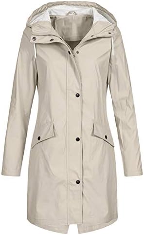 Kišne jakne za žene, 2022. Jesen Zima Midi Lood Fit S-3XL Hoodie sa džepovima Zip up Trendy kaputi