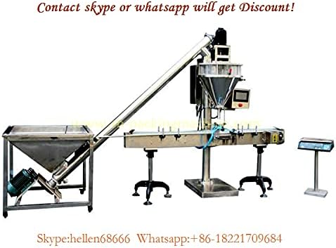 Automatski stroj za punjenje pudera, 316L mašina za punjenje brašna sa spiralnim ulagačem, paprikom punila,