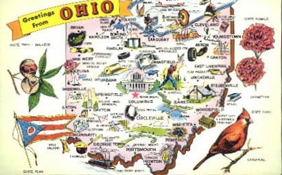 Pozdrav iz, Ohio razglednica