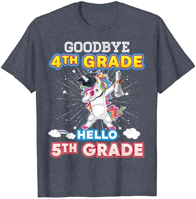 Zbogom 4. razred Pozdrav 5th Posljednji dan škole Unicorn Dab majica