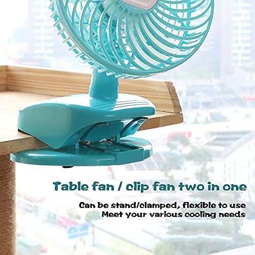 Mini klip ventilator, USB klip na stolu ventilator sa rotacijom 360° prenosiva kopča za kolica na Pram ventilatoru