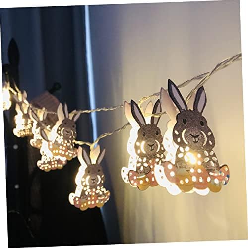 SEWACC žičani LED dekor LED svjetla Gudački Ornament za djecu viseće lampe Uskršnjeg Zečića Uskršnje žičano