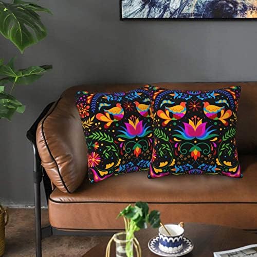 Set od 2 meksičkog jastuka za bacanje 18x18 inča za kauč za jastuke za meksičku Cinco de Mayo ukrase