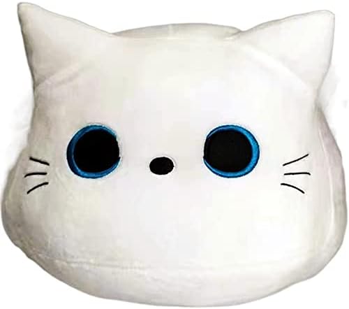 Ssxgslbh Bijela i siva mačka Creative Punjeni životinjski jastuk slatka CAT lutka rođendan Kućni ukras