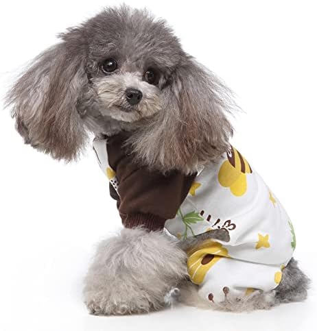 Pseća pidžama pčelinja štampana odjeća za pse pamučna odjeća za kućne ljubimce prozračni Bodiji za štence