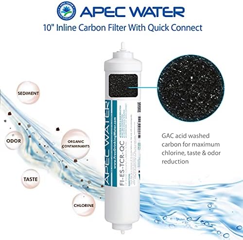 APEC vodeni sustavi Filter-ESPH-eSph zamjenski filter za zamjenu filtera i fi-eS-TCR-QC 10 INLINI CARBON-QBON