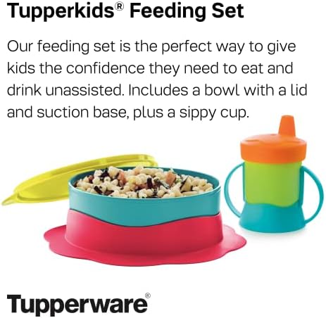 Tupperware brend Tupperkids set za hranjenje-Bacio, tropska voda & Margarita boje-uključuje podijeljeno