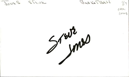 Steve Snapper Jones potpisao indeksnu karticu 3x5 sa autogramima Blazers 60591-potpisi NBA reza