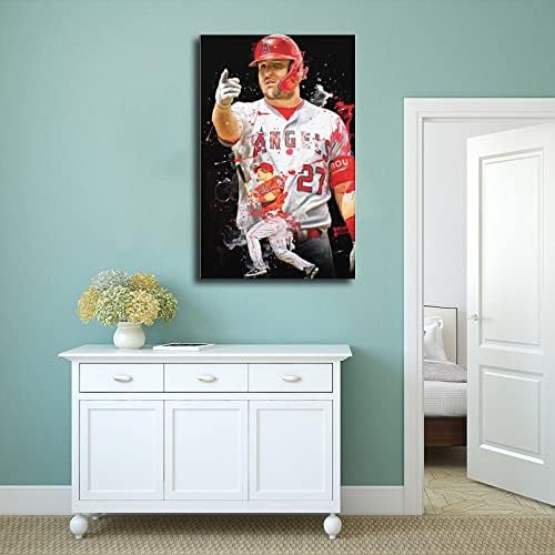 Mike Trout poster2 platno Poster UNFRAME: 12x18inch